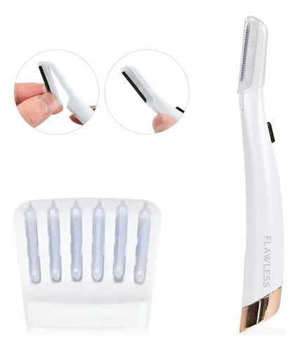 Depilador Eléctrico de Cejas con Luz LED