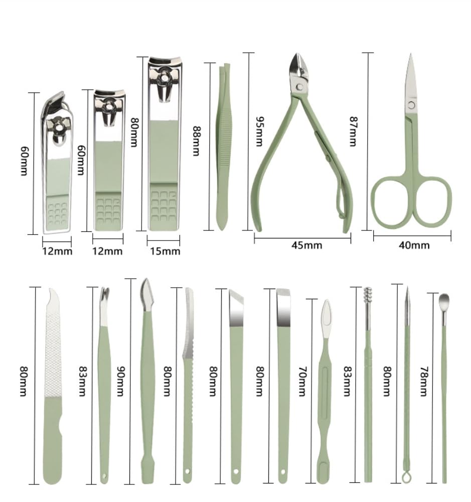 Kit Profesional para Manos y Pies – 16 Piezas