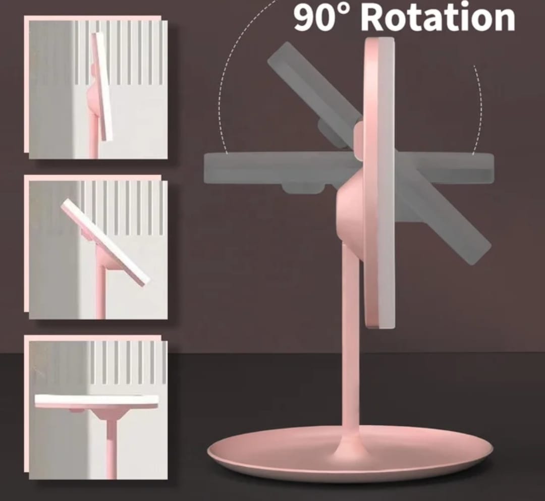 Espejo Redondo LED Recargable